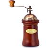 ZWTPGKRD Macinacaffè manuale in legno vintage a manovella con ingranaggi regolabili smerigliatrice manuale in acciaio inox
