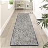 Siunwdiy Tappeto Passatoia 4 metri per Corridoio Antiscivolo Tappeto Cucina Lavabile Fantasia classica grigia Tappeto Tappeti Runner Soggiorno Tappetino zerbino,Antisfilo tappeti,40X400CM