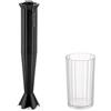Alessi Plissé MDL10 B - Frullatore a Immersione di Design con Bicchiere Graduato, in Resina Termoplastica, Spina Europea 500W, Nero