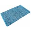 Casa Service Reno Tappeto Cotone Lavabile Bagno Cucina Antiscivolo Lavabile in Lavatrice (Blue, 50x80 cm)