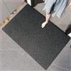 PIURUF Tappeto ad alto traffico, antiscivolo, antimacchia, per ristorante, hotel, cucina, negozio, ufficio, garage, tagliabile (grigio, 60 x 120 cm)