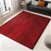Generico Tappeto Antiscivolo Lavabile Rosso Venato Di Legno 140x200cm Tappeti Soggiorno Tappeto Pelo Corto Indoor, Tappeti per Camera da Letto, Sala da Pranzo, Cucina, Ufficio