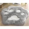 YUGWNN Tappetino per zampe di cane in pelliccia sintetica per camera da letto, tappeto peloso e soffice, tappeto per cameretta dei bambini, grigio, 60x60 cm/23,6x23,6 pollici