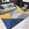 RUGMRZ Tappeto Tappeto Off White Decorazioni Per Camera Da Letto super lussuoso Tappeto Moderno Geometrico Giallo Grigio Blu A Pelo Basso, Resistente Alle Macchie, Soggiorno, Sala Da Pranzo, Decorazione Tapp