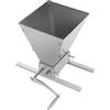 Hurrylying Frantoio manuale per malto mulino 4 l, mulino a rulli in acciaio inox con fessura regolabile Imbuto manuale o trapano, birrificio domestico, Homemade Craftbeer appassionato di cereali, mais