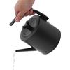 Gaabungky Bollitore elettronico intelligente, 1000 W, 1 l, 40 ~ 100 °C, temperatura regolabile, versatilità, collo di cigno elettrico con display a LED, bollitore in acciaio inox per tè, caffè, succo (nero)