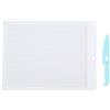 Purokise Taglierina e Tavola per Cordonatura Carta, Tabellone Segnapunti in ABS Multiuso con Misure in CM e Pollici per Buste Biglietti Scrapbooking