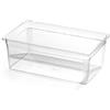 Forgast Contenitore Gastronorm GN 1/1 in Policarbonato, Dimensioni 53x32,5x20 cm, Vaschetta Gastronorm, Vassoio, Resistente alla Temperatura, Lavabile in Lavastoviglie, Transparente