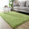 Hearda Tappeto Salotto Pelo Lungo Shaggy, Tappeto Peloso per Camera da Letto Morbido e Soffice Tappetino Peloso Pelo Lungo Moderno Lavabile con Fondo Antiscivolo (Verde salvia,140x200cm)