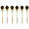 Sambonet - Taste Set di 6 Cucchiaini da Caffè in Acciaio Inox, Cucchiai da Dessert finitura PVD, Lavabili in lavastoviglie, Champagne