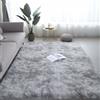 Hearda Tappeto Salotto Pelo Lungo Shaggy,Tappeto Peloso Tie Dye per Camera da Letto Morbido e Soffice Tappetino Peloso Pelo Lungo Moderno Lavabile con Fondo Antiscivolo (Grigio chiaro,120x160cm)