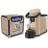 CAFFÈ BORBONE Simplymoon Macchina da Caffè a Cialde (Sabbia, Macchina + Cialda Blu)