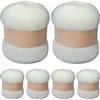 AZIDWERYQ 6 Rotoli di Filato Angora per Maglieria, Filato di Cashmere Morbido e Confortevole Cashmere Bianco Mohair Leggero per Lavorare a Maglia Sciarpa Fai da Te Maglione Cappello
