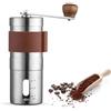 Peppy Macinacaffè manuale, fresa in acciaio CNC da 42 mm, regolazione fine a 48 clic, macinacaffè portatile per Aeropress, Pour Over, French Press, Espresso, include spazzola per la pulizia e custodia per