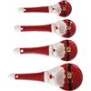HOLIDYOYO Cucchiai Dosatori Ceramica Babbo Natale Utensili Natale Cucina Cucchiai Per Spezie E Dolci Idee Regalo Festività Accessori Cucina Natalizi Decorativi