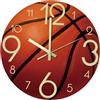 rockible Orologio da parete a forma di basket, silenzioso, moderno, da 12 pollici, decorativo, per ufficio, cameretta dei bambini, soggiorno, regalo di