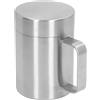 HERCHR Tazze in Acciaio Inossidabile a Doppia Parete da 13,5 Oz, Tazze da Campeggio Portatili con Coperchio e Manico per Caffè, Latte, Succo, Tè e Bevande Calde o Fredde(400ml)