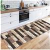 Siunwdiy Tappeto cucina 3 Metri Antiscivolo Lavabile classico Vintage passatoia al metro Antimacchia E Antisfilo tappeti cucina, bagno salotto moderno runner,50X300CM