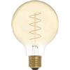 BeBulbs Lampadina LED Dorata Carbon Line filamento a spirale Globo G95 4W 250Lm E27 1800K Dimmerabile