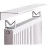Leaceuv Mensola Sopra Termosifone,Copritermosifone Bianco,Copri Termosifone Moderno,Termosifoni Alluminio,Copri Caloriferi Easy Fit, Impermeabile Antiruggine,per Ufficio,Domestico,Soggiorno(40cm)