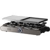 Black+Decker - Raclette elettrica BXFC1400E | 1400W | Per 8 persone | Piastra reversibile grill/plancha + pietra naturale | Termostato regolabile LED | Antiaderente | Accessori inclusi