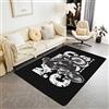 Loussiesd Tappeto Area Moto 100 x 150 cm Multicolore 12. Vibrante e unica Flanella Antiscivolo Tappeto Decorativo per Camera da Letto