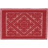 Generico Tappeto tappetino tinta unita 100% Cotone Made In Italy ch (Rosso, 50x80)