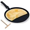 PALUPLUS Padella per Crepes di colore Nero, Diametro 24 cm, Crepiera con Distributore di Impasti, Rivestimento Antiaderente e manico da 15 cm, adatta per cucina induzione -8350F