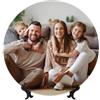Generico Piatto Artistico Personalizzabile, Piatto decorativo in ceramica personalizzato, Personalizzato con Foto e Testo, Idea Regalo per casa o Studio