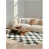 RugVista Chessie, Tappeto, Moderni, 200 x 300 cm, Rettangolare, Pelo medio, Soggiorno, Camera da letto, Lavabile solo a secco, Verde/Off Bianco