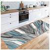 Siunwdiy Nordic Tappeto Cucina Antiscivolo lavabile, Passatoia cucina misura 80x240cm, Tappeto cucina astratto Grigio, Tappeto Cucina lavabile e stirabile,Grigio,110x120cm