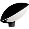 MARECO LUCE S.R.L Mareco Luce 1015101N Lampada Diffusore Lampione Tao a colonna, Utilizzo palo diametro 60 mm Nero