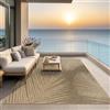 the carpet Kansas - tappeto indoor/outdoor in juta naturale, resistente e facile da pulire, ideale per terrazza, balcone o soggiorno - Natura - ca. 60 x 90 cm