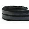 GTYFRD 1-5 metri 5 cm elastico in silicone trasparente elastico in nylon antiscivolo elastico per indumenti nastro elastico fai da te cintura per pantaloni accessorio da cucire-nero-50mm-2 metri