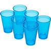 OMADA 6 Bicchieri Cocktail/Bevande da 400 ml, in Plastica Dura e Resistente | Set Bicchieri Cocktail per Feste o Party, 8,5x H12,5 cm, In Plastica Resistente, Collezione Samba