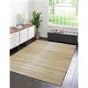 IlGruppone Tappeto Arredo In Vero Bamboo Naturale Grande a Listelli Bordato Bambù Soggiorno Cucina Salotto Listello Legno - Oro - 170x230cm