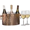 Chic Chill Artigianale artigianale 3 bottiglie di champagne e vino Chiller (rame)
