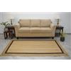 Ripaz Vogue Tappeto in juta naturale con linea nera intrecciato a mano (60 x 180 cm)