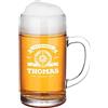 polar-effekt Boccale da birra da 1 litro, con nome a scelta, per gli appassionati della Baviera, idea regalo perfetta per bevitori di birra, uomo, papà, nonno, motivo ancora originale