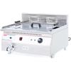 Ristoattrezzature Friggitrice Elettrica Professionale - Singola Vasca - Con Rubinetto di Scarico - 30 Litri, Capacità Olio 23 Litri