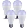 A2ZWORLD 4 PCS Lampade Led E27 Con Sensore Crepuscolare, Bianco Caldo 3000K, 11W 1055 Lumen, Day Night Sensor Led Lamp, D60X120mm, Accensione Spegnimento Automatico