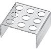 SCHÖNHUBER FRANCHI alzata in plexiglass trasparente porta coni, con 9 fori per finger food. Eventi, Catering, Party, Hotel, Ristorante, Pasticceria, Panetteria, cene con amici 12,2x12,4 x 5,7
