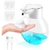 DAZZLEEX Dispenser automatico di sapone in schiuma da parete salvaspazio per piccoli bagni o cucine