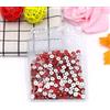 INTIREE 3mm 4mm 5mm 6mm Cristallo di Vetro Rotondo Cucire Strass con 1 Foro Centrale Cucire Pietra-Siam Rosso,4mm 1440pz