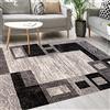 Mazovia Tappeto Moderno - Morbido Pelo Corto - Tappeto da Salotto Oeko-Tex - Tappeto per Ingresso Camera, Da Letto, Cucina, il Soggiorno - Collezione ATENA - Grigio 160 x 220 cm