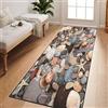 CONGCLI Tappeto Cucina Passatoia 86 x 110 cm Antiscivolo Lavabile, Rimozione Della Polvere, Facile da Pulire, Robusto Tappeto da Cucina per Camera da Letto, Soggiorno, B
