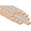 AFTERTECH 10x 2metri (20M) 1506LE 15x6mm Profilo Alluminio Per Strisce Strip LED Barra Rigida 2m 2mt Colore LEGNO - Cubicatura Hydro Dipping Effetto Wood + Copertura OPACA (10x 2metri 1506LE fog)
