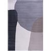 Mazovia Tappeto Salotto Moderno Motivo Geometrico - Tappeti Soggiorno Minimaliste - Tappeti Camera da Letto - Tappeti Salotto a pelo Corto - Certificato Oeko-Tex - Beige Grigio 120 x 170 cm