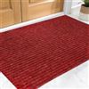 XUCHOU Tappetino Antiscivolo 50 x 70 cm Antiscivolo, Assorbente Zerbino con Retro in Gomma per Casa O Ufficio, Rosso