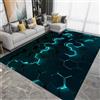 LOMDEM Gaming Room Rug,Tappeto da Gioco per Camera da Letto per Ragazzi, Tappeto Linee di luce Visione Illusione 3D, Flanella Tappeto Gaming Pavimento, Tappeto Sedia Gaming Adolescenti, 100x120 cm, Color 6